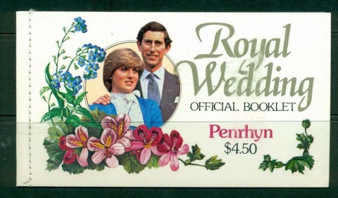 Penrhyn-Is-1981-Royal-Wedding-Charles-Diana-Booklet-MUH-Lot20460