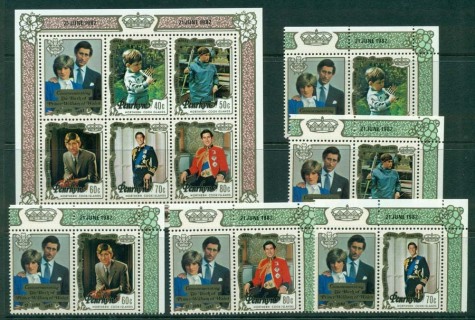 Penrhyn-Is-1982-Birth-of-Prince-William-MS-MUH-Lot20469