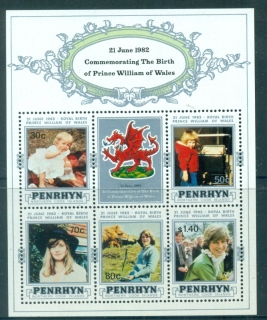 Penrhyn-Is-1982-Princess-Diana-Birth-of-Prince-William-MS-MUH