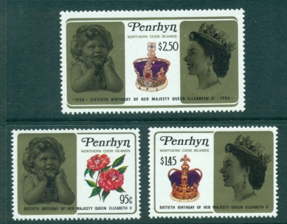 Penrhyn-Is-1986-QEII-60th-Birthday-MUH-Lot30075