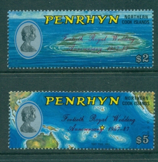 Penrhyn-Is-1987-QEII-40th-Wedding-Anniv-MUH-Lot30077