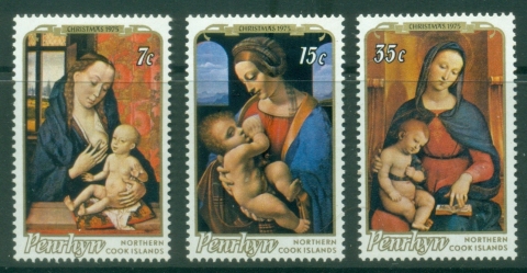 Penrhyn-Is-1975-Xmas-Madonna-Paintings-MLH
