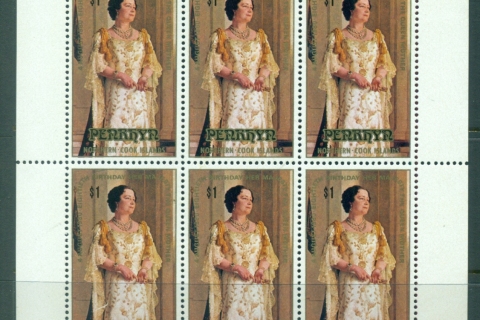 Penrhyn-Is-1980-Queen-Mother-80th-Birthday-sheetlet-MUH