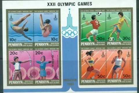 Penrhyn-Is-1980-Summer-Olympics-Moscow-MS-MUH