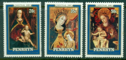 Penrhyn-Is-1980-Xmas-Virgin-Child-Paintings-MLH