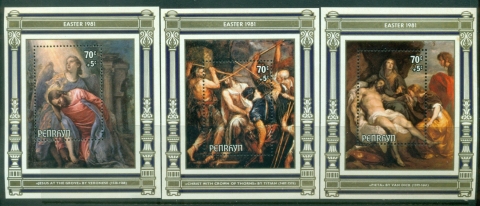 Penrhyn-Is-1981-Easter-Paintings-by-Titian-3x-MS-MLH