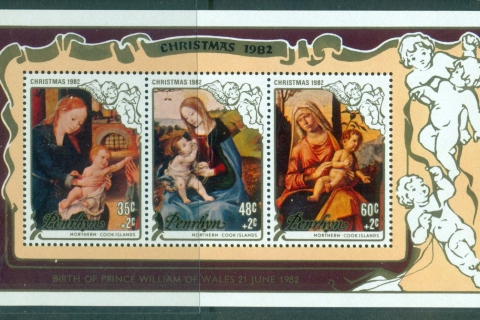 Penrhyn-Is-1982-Xmas-MS-MUH