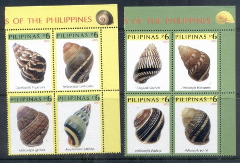 Philippines-2005-Seashells-Blks4-MUH