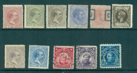 Philippines-1880-on-Assorted-Oddments-MH-FU-lot59503