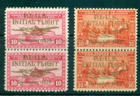 Philippines-1935-China-Clipper-Opt-prs-MLH-MUH-lot34756