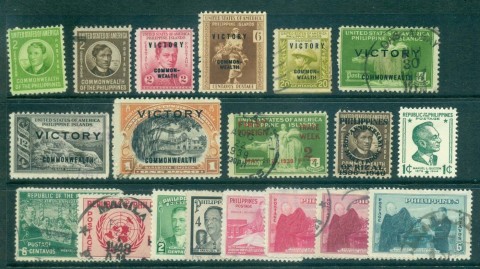 Philippines-1941-on-Asst-MH-FU-lot31645