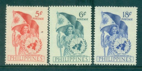 Philippines-1951-UN-Day-MLH-lot31657