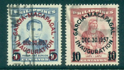 Philippines-1957-Carlos-Garcia-Inauguration-FU-lot31667