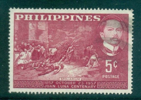 Philippines-1957-Juan-Luna-FU-lot31666