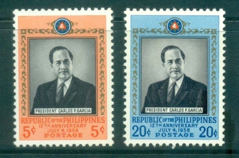 Philippines-1958-Anniv-of-republic-MUH-lot31670