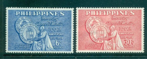 Philippines-1959-Manila-Athenaeum-MLH-lot31675