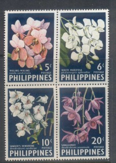 Philippines-1962-Flowers-Vanda-Orchids-MUH