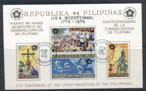 Philippines-1976-USA-Bicentennial-Opts-MS-CTO