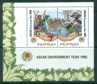 Philippines-1995-ASEAN-Environment-Year-SPECIMEN-MS-MUH