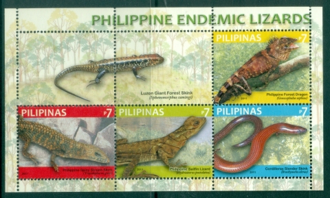 Philippines-2011-Endemic-Lizards-block-4-MUH