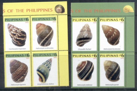 Philippines-2005-Seashells-Blks4-MUH