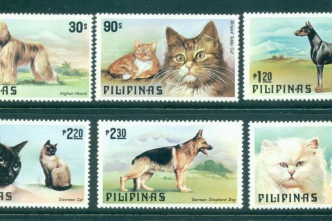 Philippines-1979-cats-Dogs-MLH-lot31718