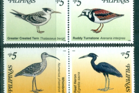 Philippines-1999-Birds-2xBlk4-MUH