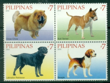 Philippines-2010-Dogs-of-the-World-Block-4-MUH