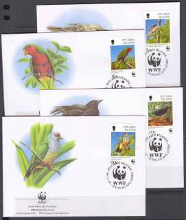 Pitcairn-Is-1996 WWF Pitcairn Is Birds FDC