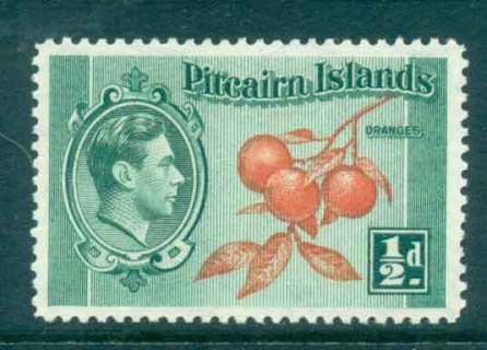 Pitcairn-Is-1940-51-½d-KGVI-Definitive-MH-lot43287