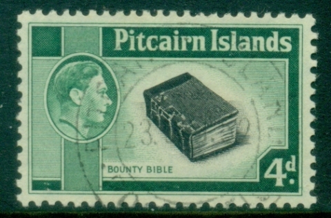 Pitcairn-Is-1940-51-KGVI-Pictorial-4d-Bounty-Bible-FU