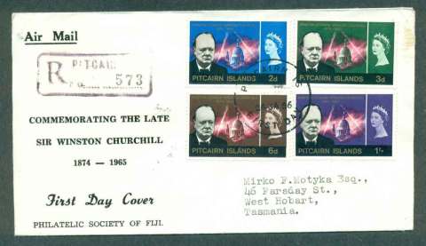 Pitcairn-Is-1966-Winston-Churchill-FDC-lot50417