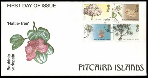 Pitcairn-Is-1983-Trees-FDC