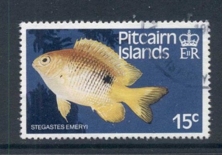 Pitcairn-Is-1984-Pictorials-Marine-Life-Fish-15c-FU