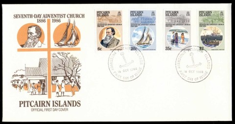 Pitcairn-Is-1986-Seventh-Day-Adventist-Church-FDC