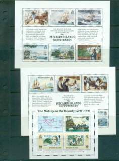 Pitcairn-Is-1989-Bicentennial-3x-MS-MUH-lot43335