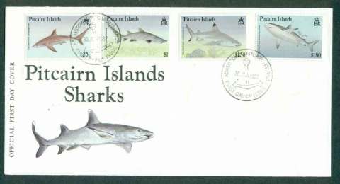 Pitcairn-Is-1992-Pitcairn-Is-Sharks-FDC-lot45786