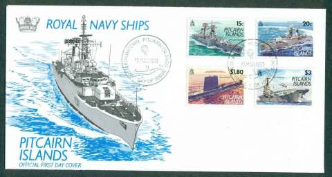 Pitcairn-Is-1993-Royal-Navy-Ships-FDC-lot45790