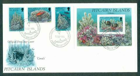 Pitcairn-Is-1994-Corals-FDC-lot45793