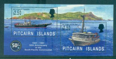 Pitcairn-Is-1997-South-Pacific-Commission-Ships-MS-MUH-lot43340