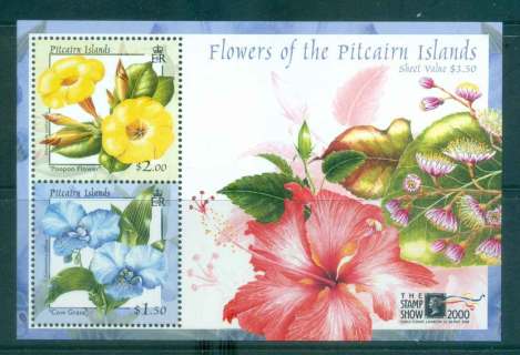 Pitcairn-Is-2001-Hibiscus-Flowers-MS-MUH-lot43360