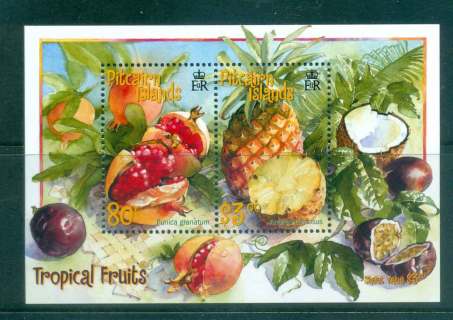 Pitcairn-Is-2001-Tropical-Fruits-MS-MUH-lot43359