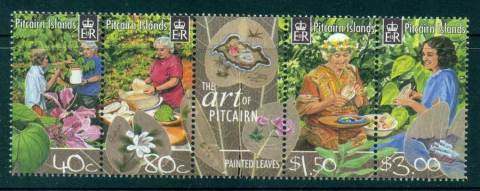 Pitcairn-Is-2003-Painted-Leaves-Strip-Muh-lot21457