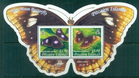 Pitcairn-Is-2005-Blue-Moon-Butterfly-MS-MUH-lot80640