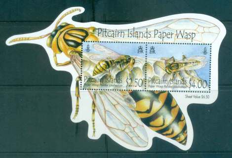 Pitcairn-Is-2011-Paper-Wasp-MS-MUH-lot43355