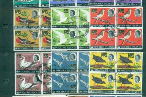 Pitcairn-Is-1967-Gold-Surcharges-Birds