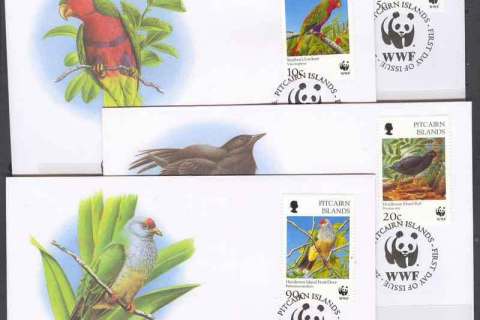 Pitcairn-Is-1996 WWF Pitcairn Is Birds FDC