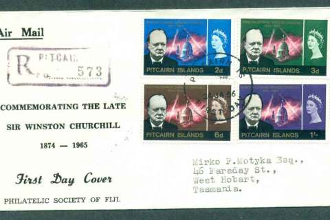 Pitcairn-Is-1966-Winston-Churchill-FDC-lot50417