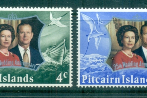 Pitcairn-Is-1972-QEII-Silver-Wedding-Anniversary-Anniversary-MUH