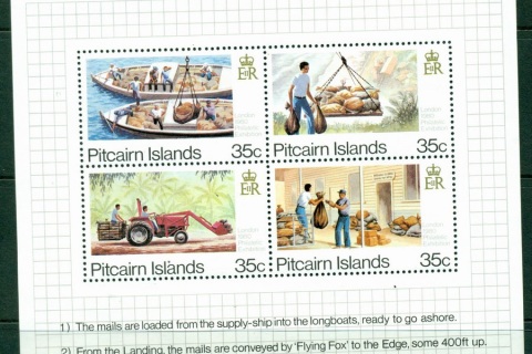 Pitcairn-Is-1980-London-80-Mail-Delivery-MS-MUH-Lot20113